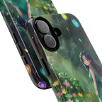 Whimsical Phone Case with Nature and Dog Artwork