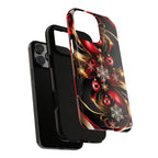 Christmas Red and Gold Phone Case - Tough Cases for Holiday Cheer