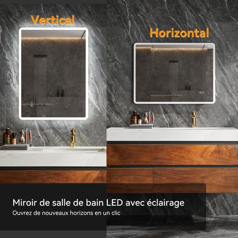 HOROW LED Bathroom Mirror with Touch Control