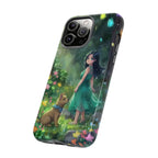 Whimsical Phone Case with Nature and Dog Artwork