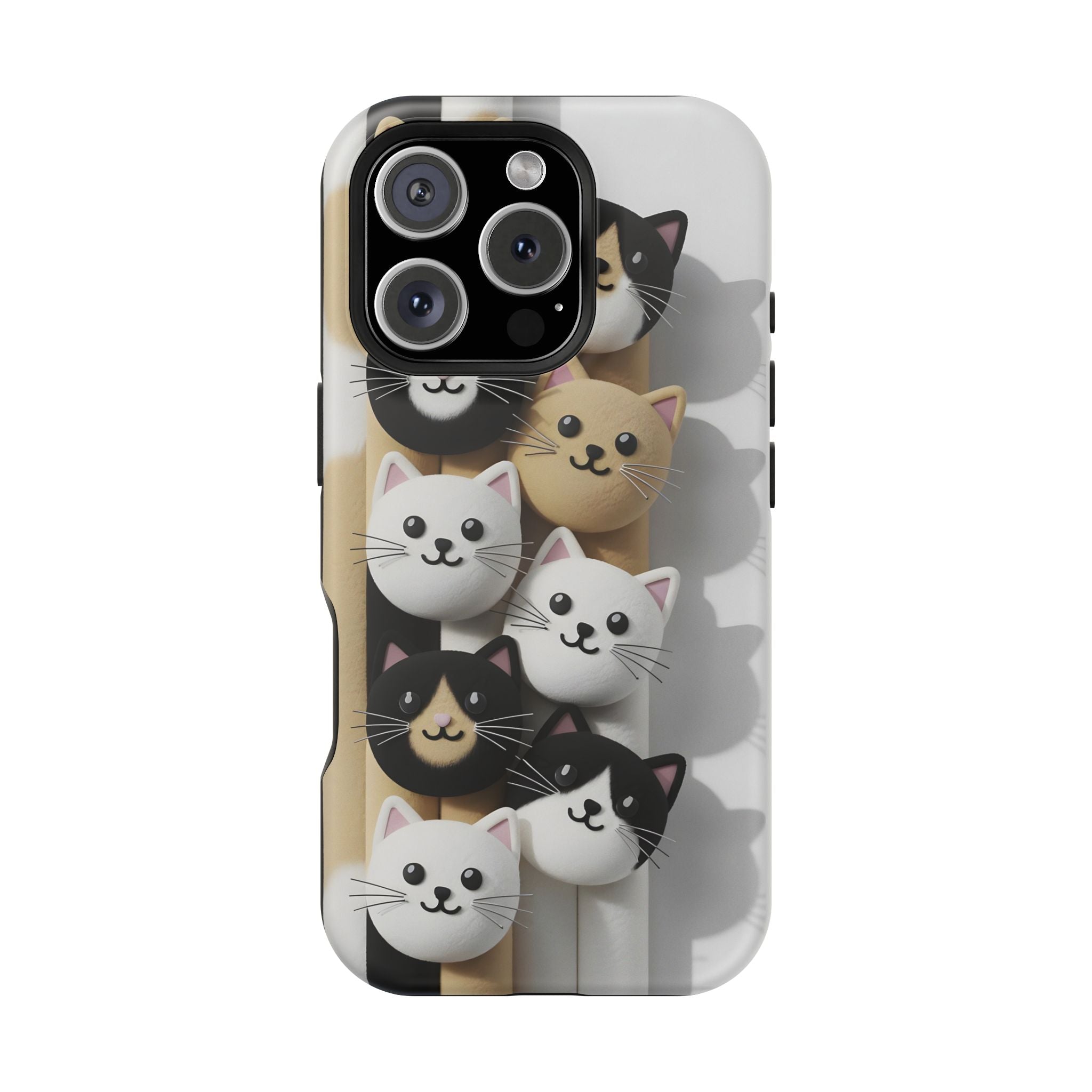 Cat-Themed Magnetic Impact-Resistant Phone Cases