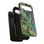 Whimsical Phone Case with Nature and Dog Artwork