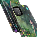 Whimsical Phone Case with Nature and Dog Artwork