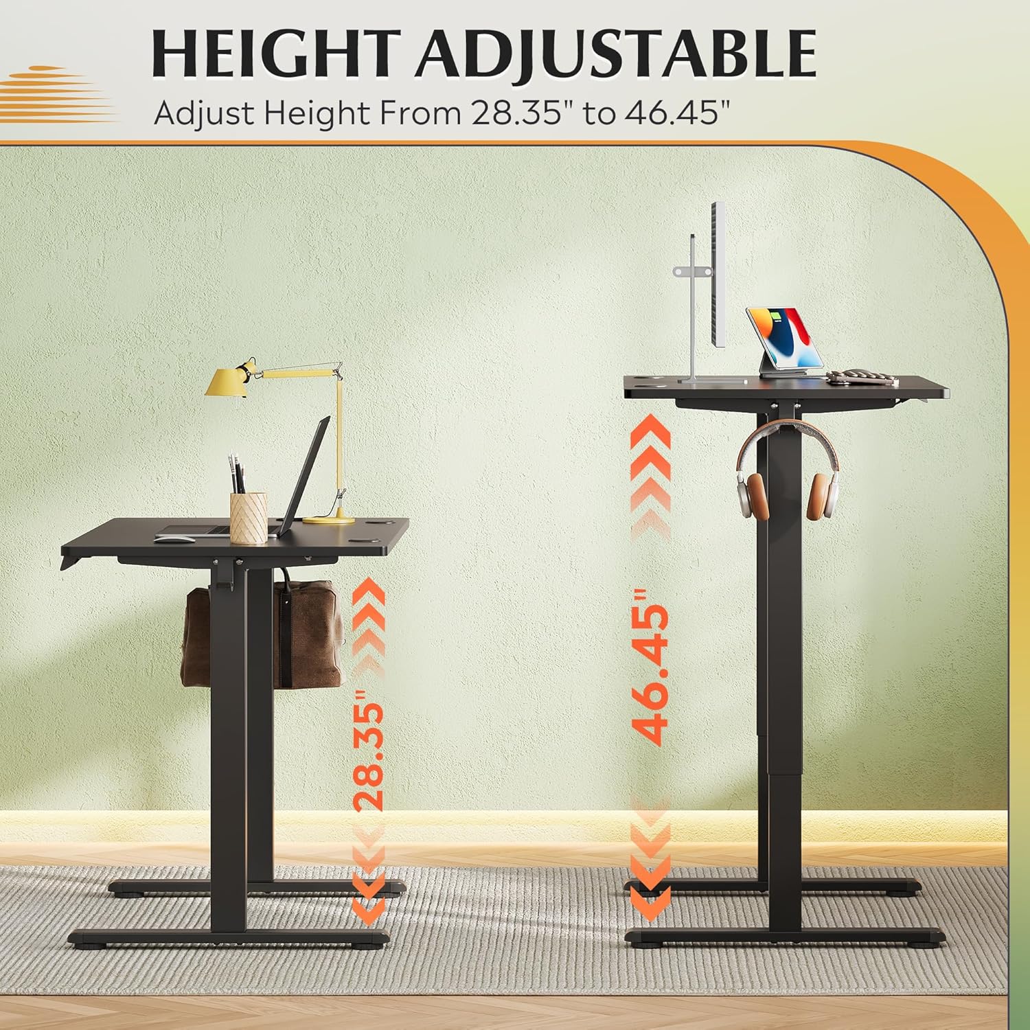 DEVAISE 40 Inch Electric Standing Desk