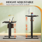 DEVAISE 40 Inch Electric Standing Desk with LED Touchscreen