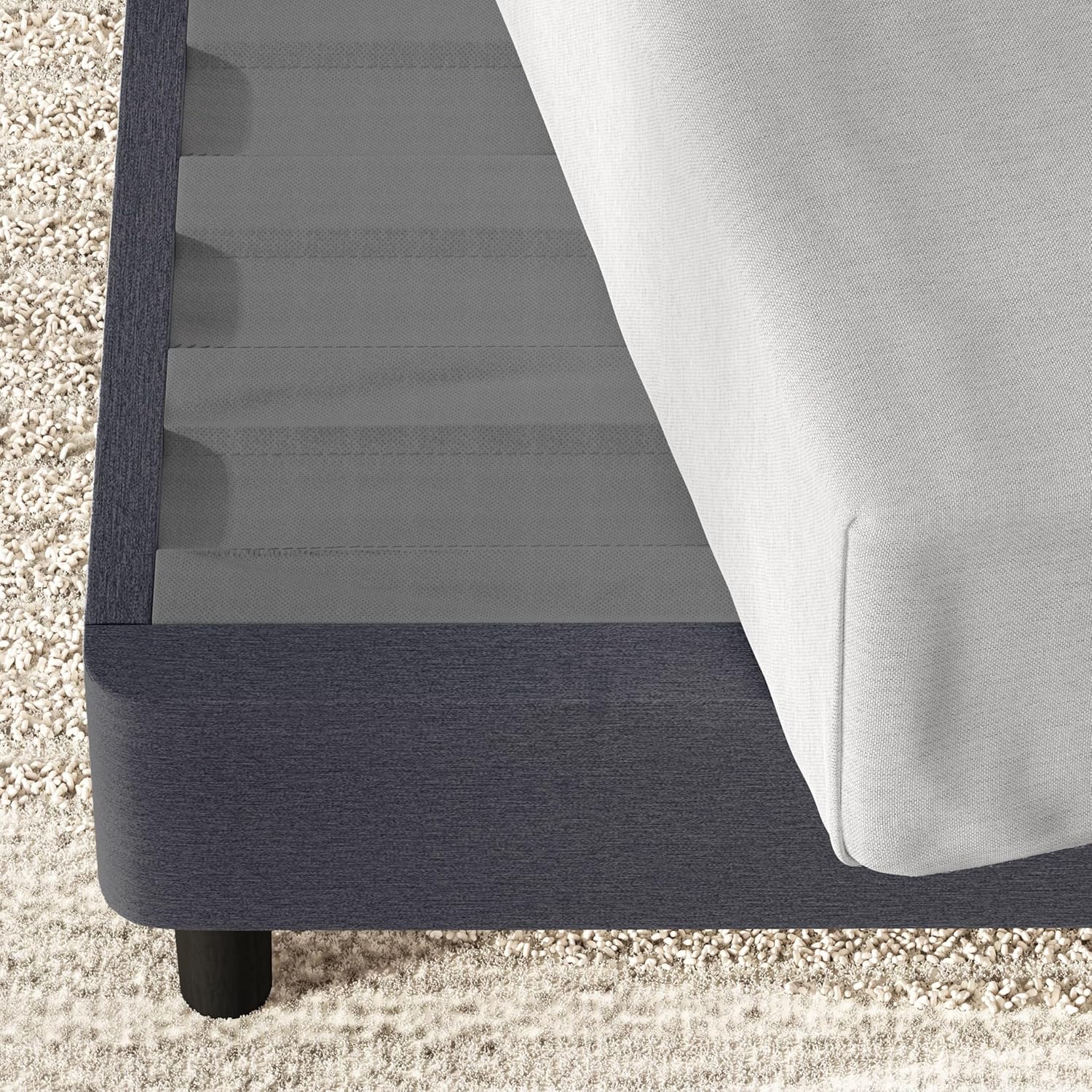 Leesa Platform Bed King Size - Tuxedo Grey