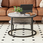 HOJINLINERO Modern Grey Lift Top Coffee Table with Storage
