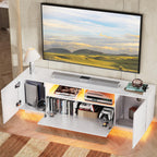 WLIVE Modern LED TV Stand with Storage for 55/60/65 Inch TVs