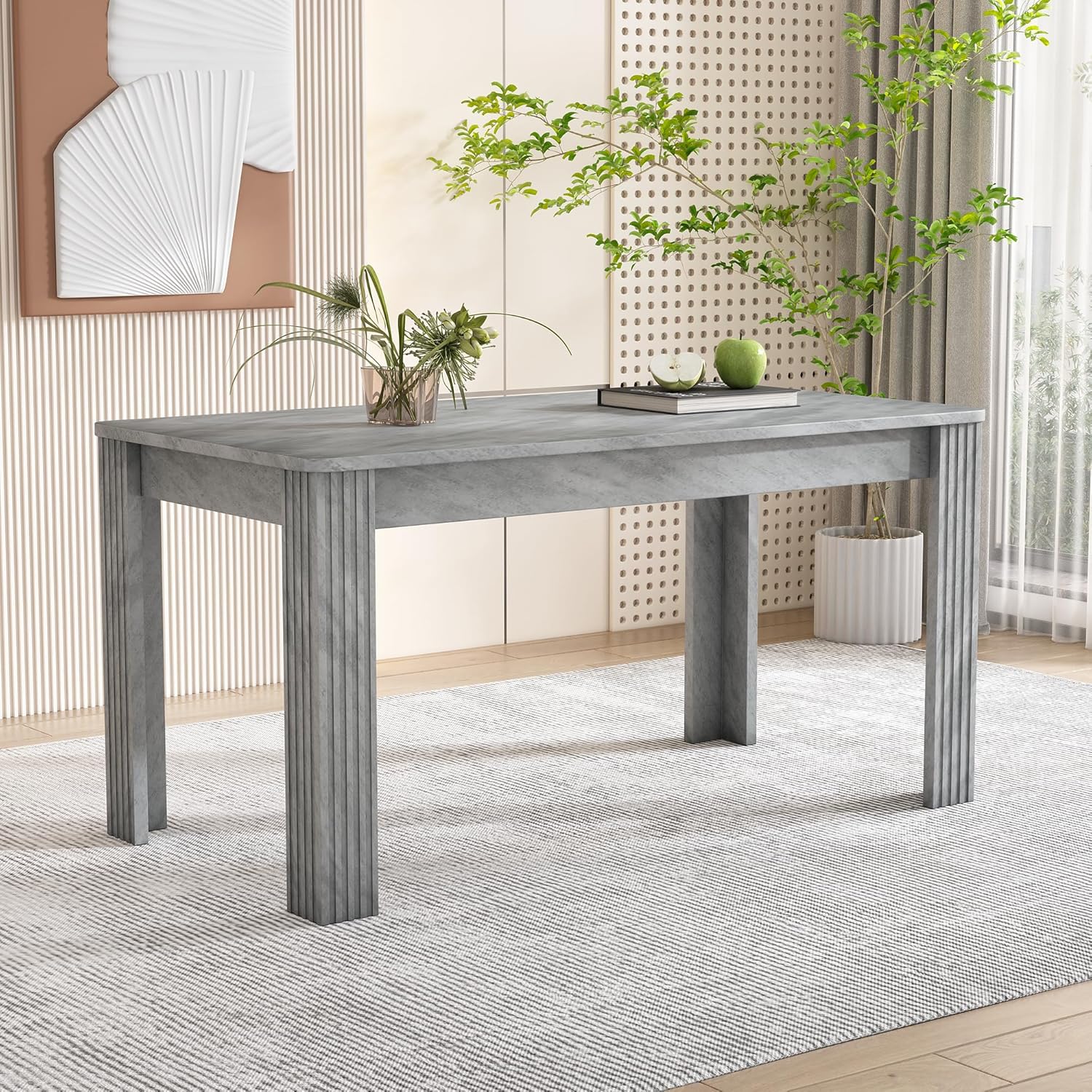 Soges 46-Inch Rectangle Dining Table Kitchen Island