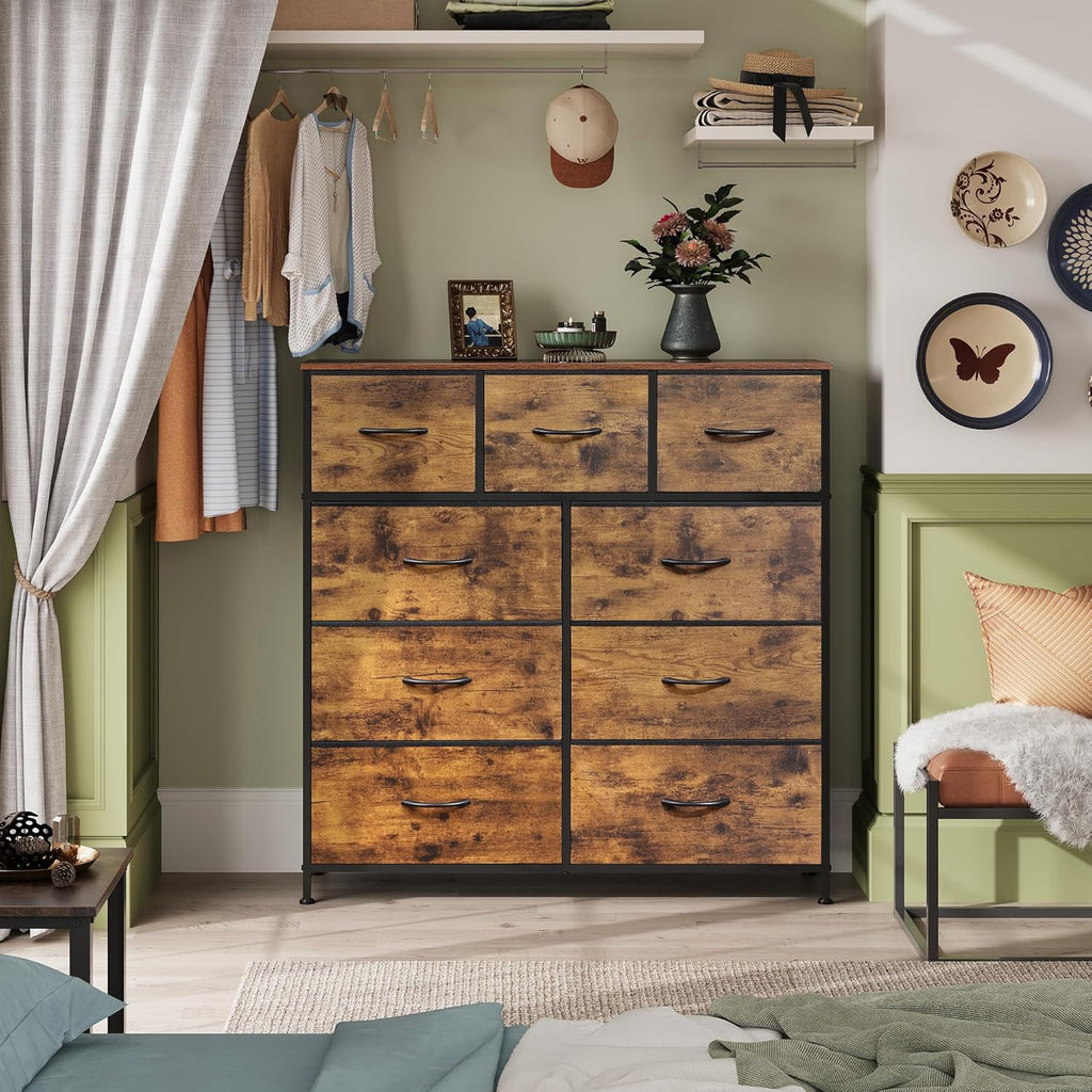 WLIVE 9-Drawer Dresser - White