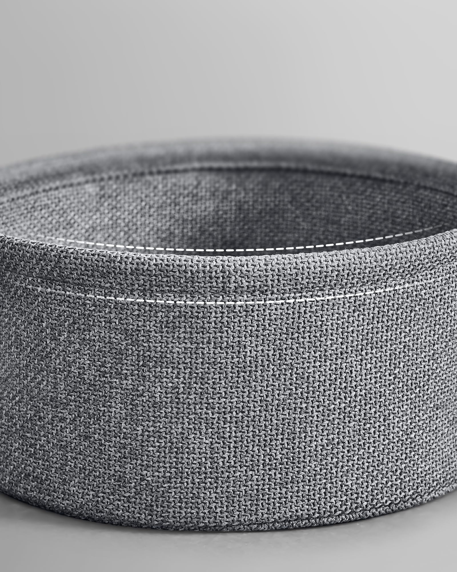 VASAGLE Modern Round Coffee Table with Storage Basket