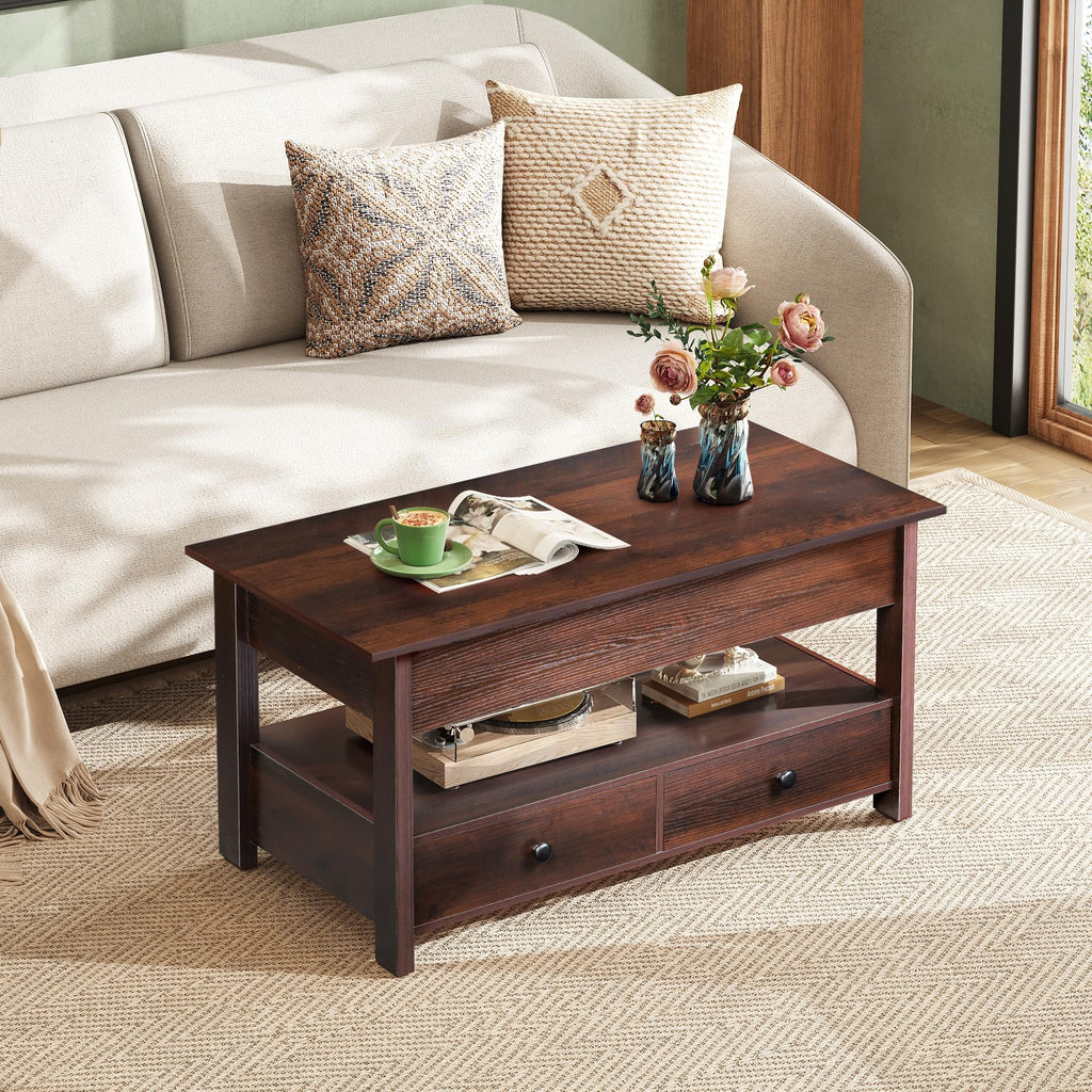 WLIVE Lift Top Coffee Table with Storage