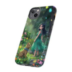 Whimsical Phone Case with Nature and Dog Artwork