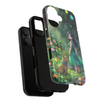 Whimsical Phone Case with Nature and Dog Artwork