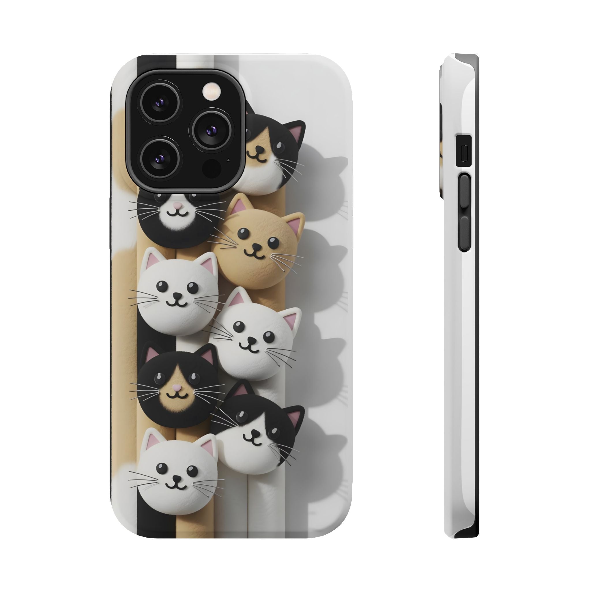 Cat-Themed Magnetic Impact-Resistant Phone Cases