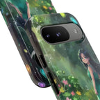 Whimsical Phone Case with Nature and Dog Artwork