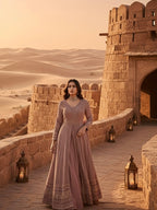 Glamorous women’s maxi Anarkali dress - Perfect for weddings, festive events, and party wear