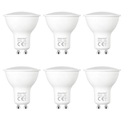 Shop Akynite GU10 LED Bulb 5W Warm White 2700K, 500LM, 120° Beam Angle. Perfect for home lighting, energy-saving, and halogen replacement. Pack of 6!