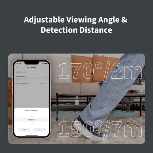 Aqara - Motion Sensor P1 with 5-Year Battery Life, Adjustable Detection, Requires AQARA-HUB