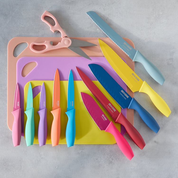 Artcook - Cutlery Set With Cutting Board 25 Piece Set