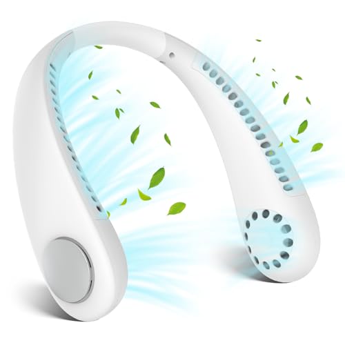 Auokai 360° Cooling Neck Fan - Portable, Rechargeable, Hands-Free