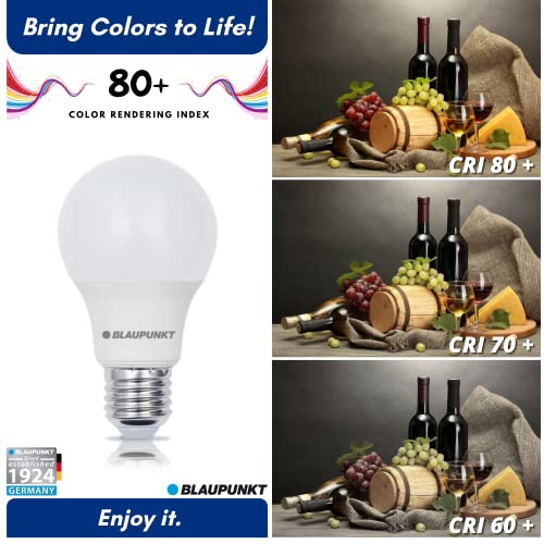 Blaupunkt - Classic A60 LED Bulb, E27 Base, 12W, 4000K Natural White, 1260 Lumen