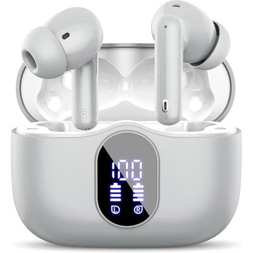 Experience Btootos Wireless Earbuds with Bluetooth 5.3, noise cancelling mic, and IP7 waterproof design. Enjoy 36 hours of playtime for sports and workouts!