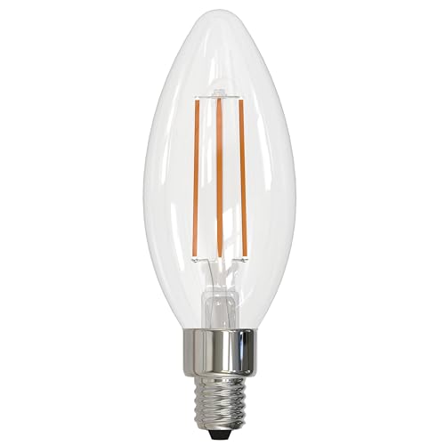 Bulbrite 5W LED B11 Filament Bulb - 3000K Warm White E12 Base