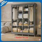 Portable Wardrobe Closet for Hanging Clothes