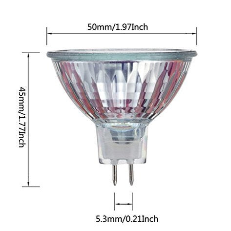 CTKcom - MR16 12V 20W Halogen Light Bulbs 6 Pack - High Lumens, Bi Pin Base