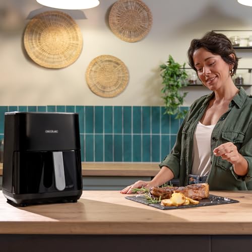 Cecotec - 4L Oil-Free Air Fryer with Double Resistance & 10 Cooking Menus