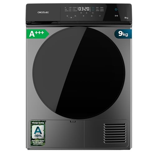 Discover the Cecotec 9 kg Heat Pump Dryer with A+++ energy rating, 15 programs, and Easy Iron feature. Perfect for efficient and convenient laundry care!