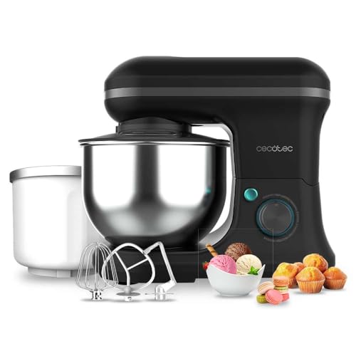 Experience the Cecotec Cecomixer Merengue 5L Ice-Cream Kneader Mixer with 1200W power. Perfect for making delicious ice cream at home. Shop now! Keywords: ice-cream mixer, Cecotec, kitchen appliance