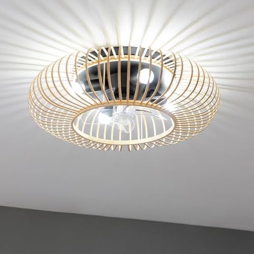 Cecotec - Ceiling Fan with Light, 20W DC Motor, Remote Control, Timer