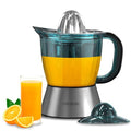Enjoy fresh juice with the Cecotec Electric Citrus Juicer Zitra Steel. Features 40W power, auto on, and 1L capacity. Perfect for oranges and citrus fruits! Keywords: electric juicer, citrus juicer, Cecotec, 1L capacity