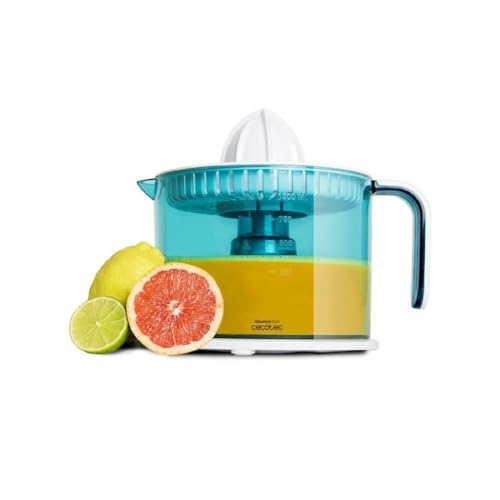 Discover the Cecotec Electric Orange Juicer, featuring a 1L BPA-free drum, double direction, and dust cover. Perfect for fresh juice lovers! Keywords: electric juicer, orange juicer, BPA-free