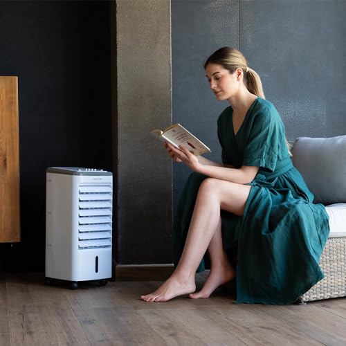 Cecotec - EnergySilence 3500 Cool Evaporative Cooler, 65W, 3.5L Tank, 3 Speeds, 70º Oscillation