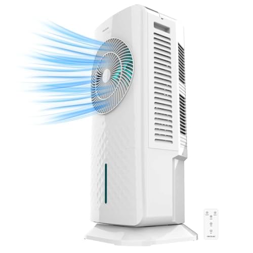 Stay cool with Cecotec EnergySilence 3500 Smart Air Cooler. Features 60W power, 3 speeds, aroma diffuser, and 50° oscillation. Perfect for summer comfort! Keywords: air cooler, smart cooler, aroma diffuser