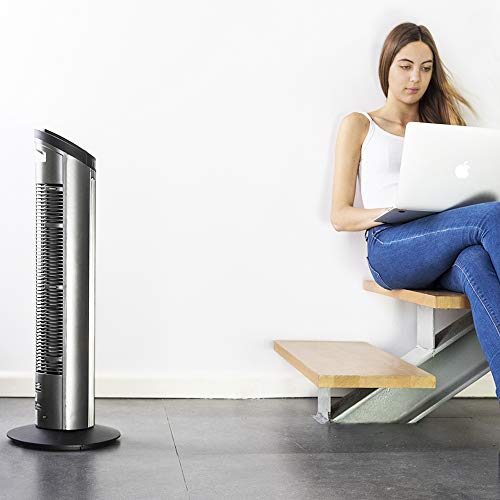 Cecotec - EnergySilence 890 Skyline Digital Tower Fan, 50W, 3 Speeds, 7.5h Timer