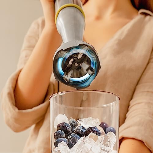 Cecotec - Hand Blender Katana 15, 1500W, 21 Speeds, Turbo Function, 8 Titanium Blades