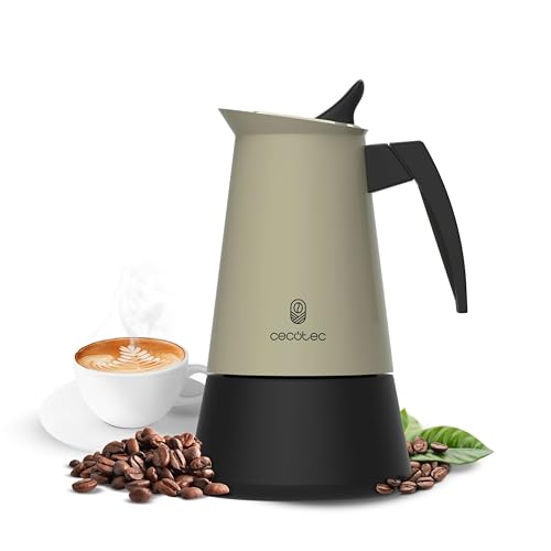 Cecotec Piccolina 900 Coffee Machine - 450 ml, Elegant Steel Design