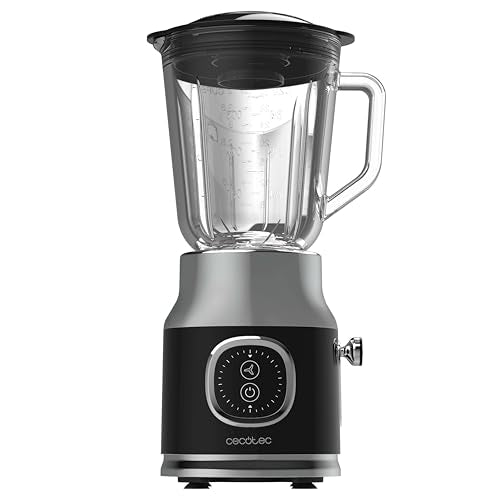 Cecotec - Retro Stand Mixer RetroTwist Black, 800W, Pulse Function, 4-Blade Knife