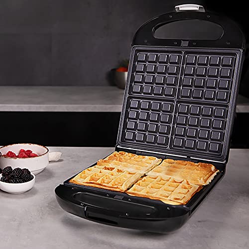 Cecotec - Rock'nToast Family 1500W 3-in-1 Sandwich Maker with Non-Stick Plates