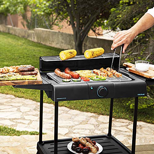 Cecotec - Stainless Steel Electric Grill with Adjustable Temperature & Grease Tray