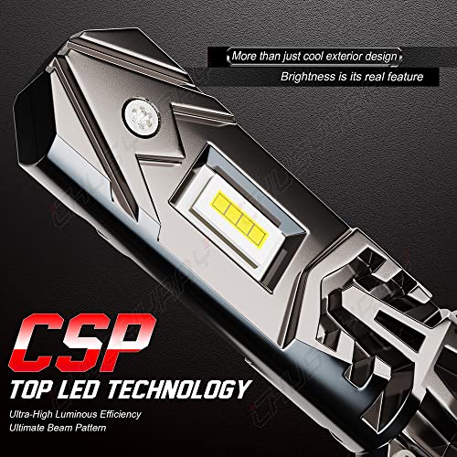 Chusyyray - H7 LED Headlight Bulbs for Ford Fiesta MK7 MK8, 10000LM, 6000K, Plug and Play
