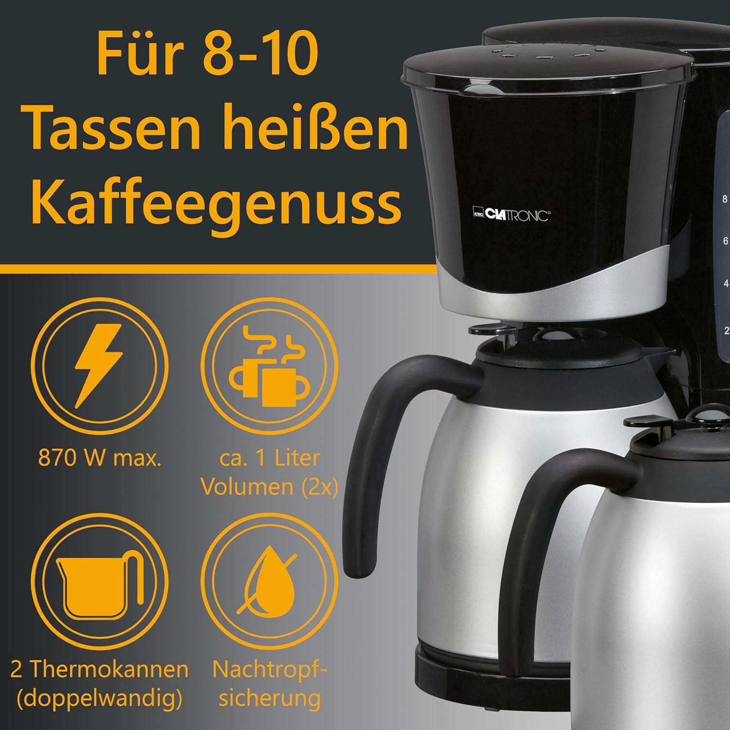 Clatronic - Coffee Machine With Flask