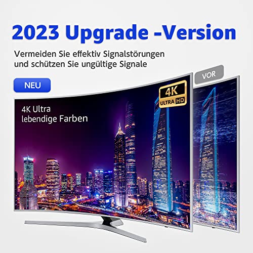 DTB - Long Range 360° Indoor TV Aerial With Magnetic Base, Supports 4K 1080p