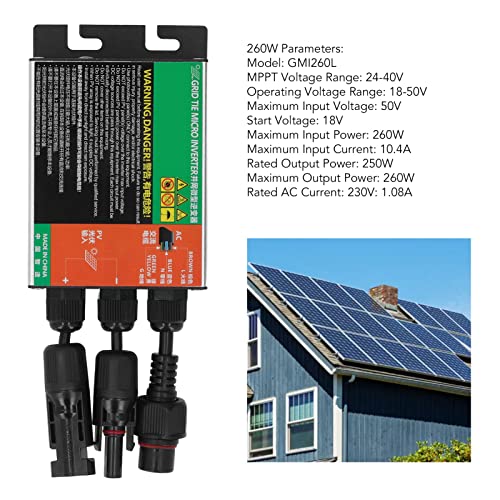 Dauz - MPPT Grid Tie Inverter, 350W, 92.5% Efficiency, Compact Design