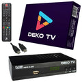 Upgrade your viewing experience with the Deko DVB-T2 Tuner. Enjoy enhanced digital quality with HEVC H.265 support. Perfect for seamless TV reception and clarity.