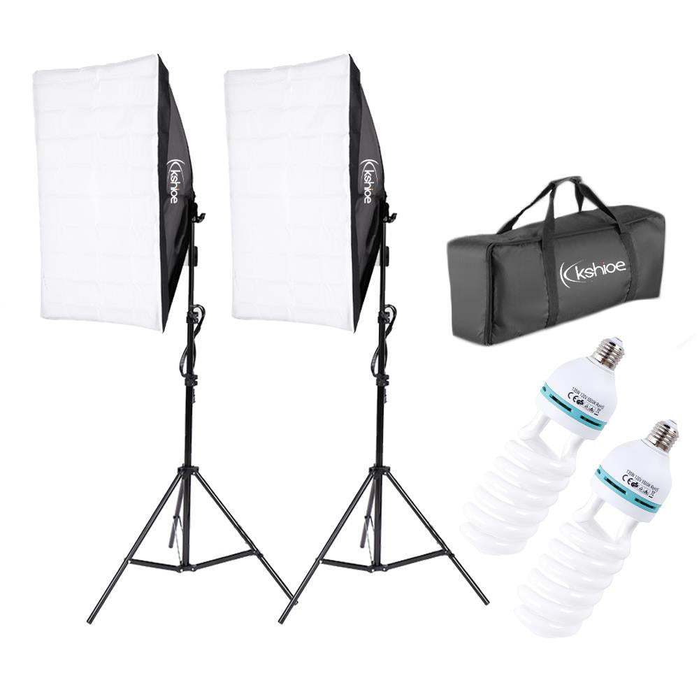 Kshioe Photography Lighting Kit - with softbox and stand